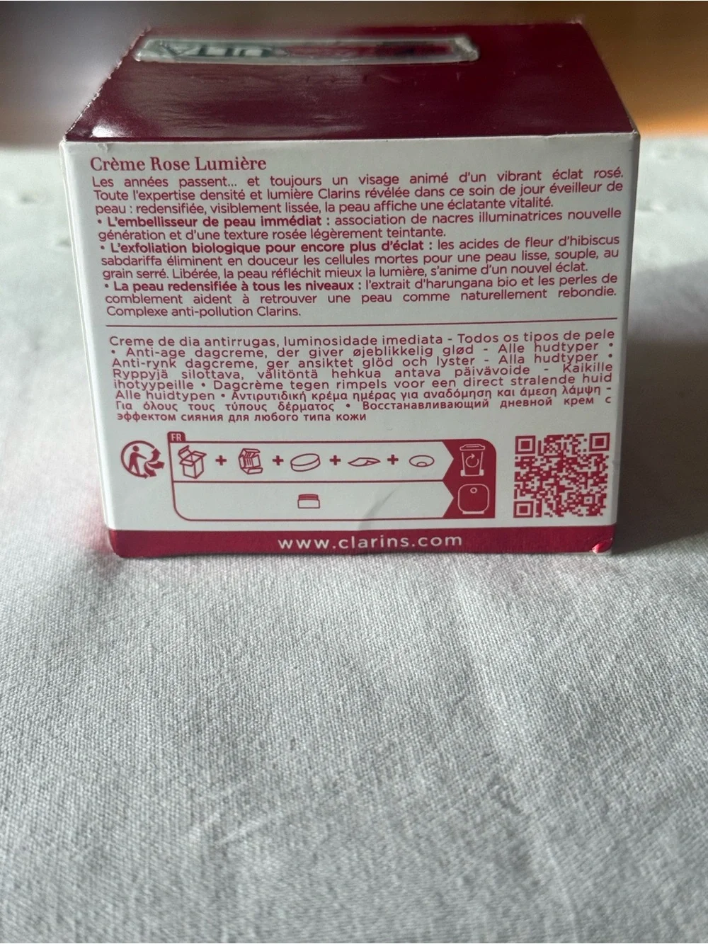 Clarins Super Restorative Rose Radiance Cream 1.7 oz New in Box